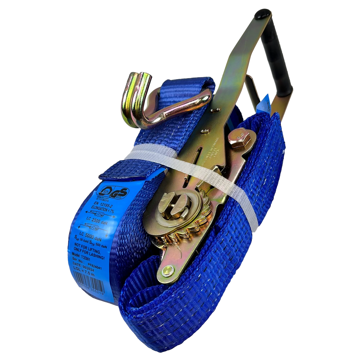 Spanifer Heavy-Duty (ERGO) 5 Ton Ratchet Strap – Blue
