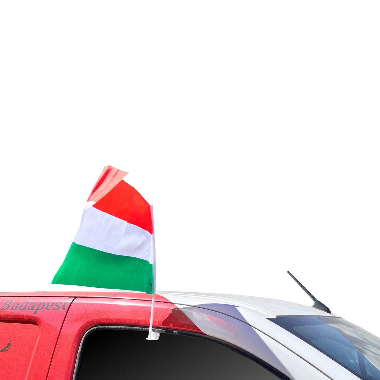 Hungarian Car Window Flag (30x46cm)