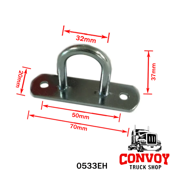 Galvanized Curved Semi-Round Tarp Hook