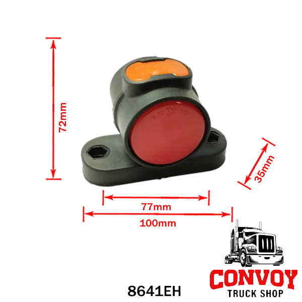 Omega LED Marker Lamp, 3-Function, Frosted Lens