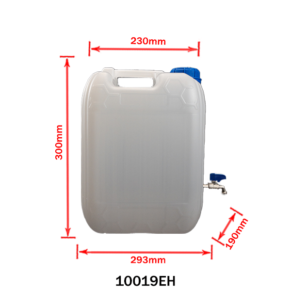 Plastic Dispenser Canister with Metal Tap
