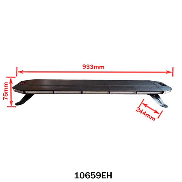 LED Amber Emergency Light Bar 12/24V 144W