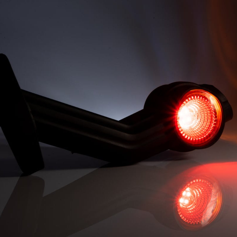 LED Elbow Marker Rubber Lamp with Microprism, 3 Functions