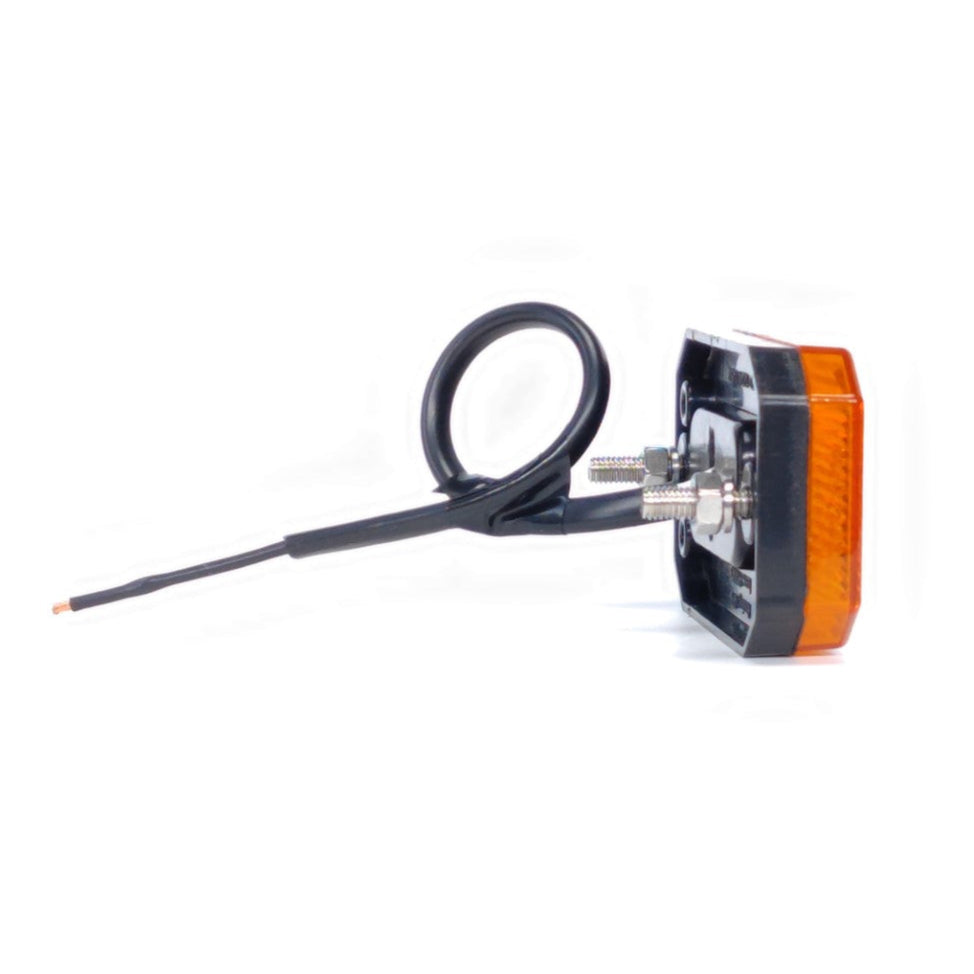 Rectangular LED Side Marker Lamp 2LED 12/24V