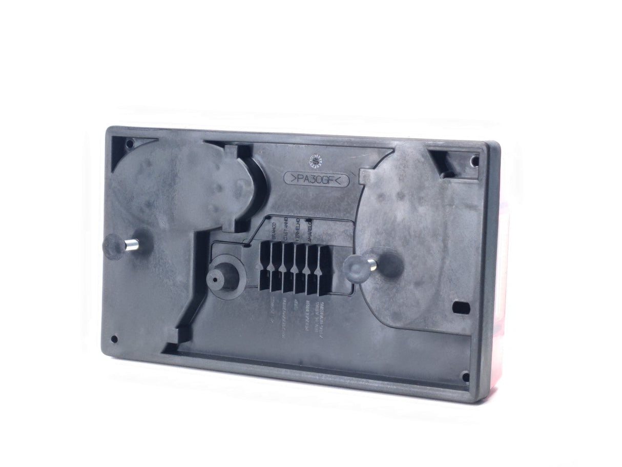 Rectangular Trailer Lamp with Triangle Reflector