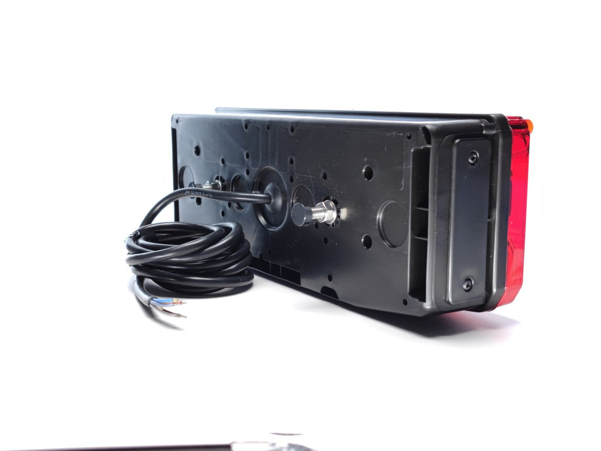 7-Function LED Rear Light with Hexagonal Reflector