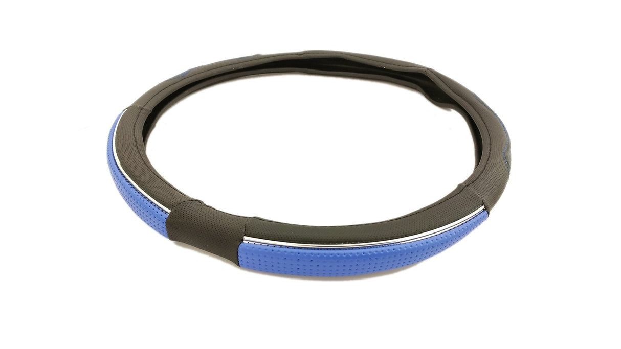 Steering Wheel Cover 44-46 cm with Chrome Accent