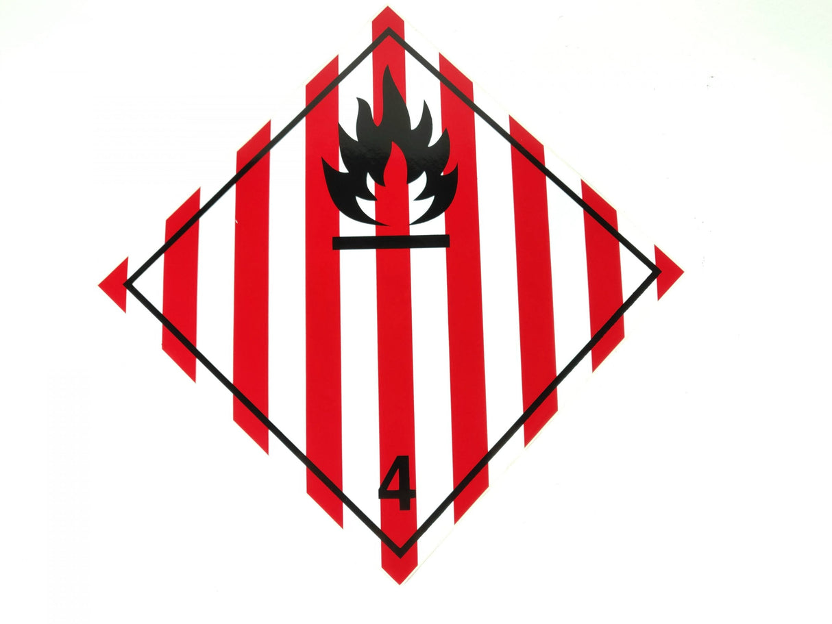 ADR Numbered Hazard Label Sticker