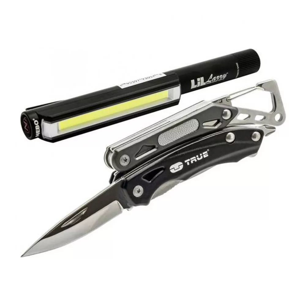 Kompaktes Multifunktionswerkzeug & LED-Lampe – Praktisches 2er-Set