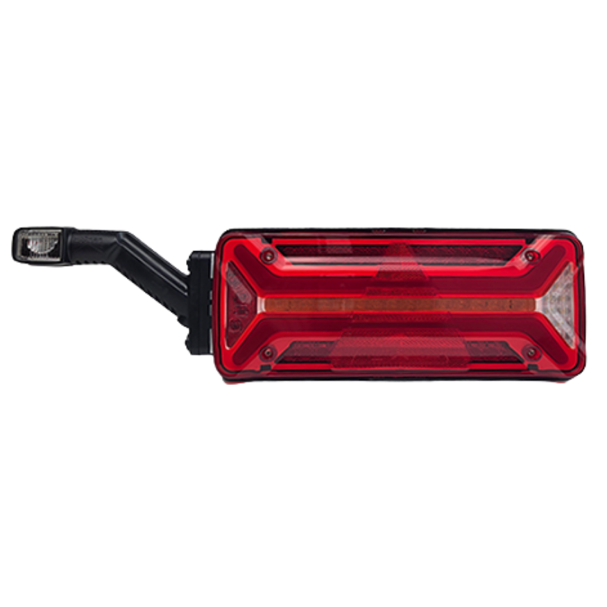 Trailer Rear Light with Flexible Rubber Lamp, 4-Pin Connector