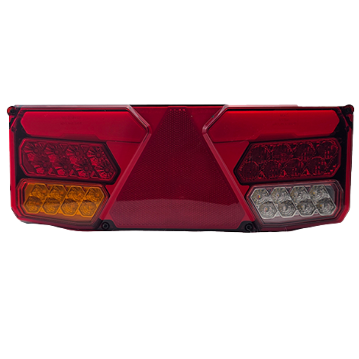 LED Rear Lamp 7-Function Triangle Prism 12-24V