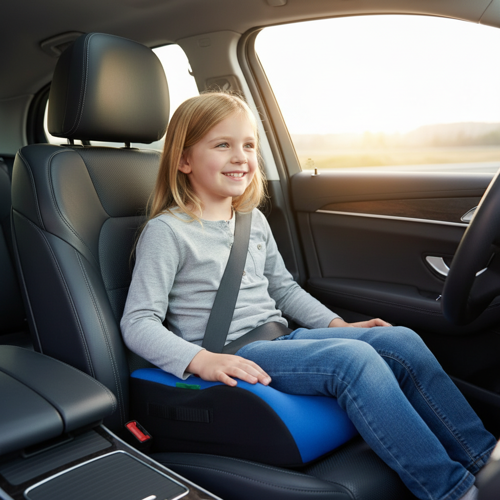 Dunlop Car Booster Seat for Kids 135–150 cm – Blue