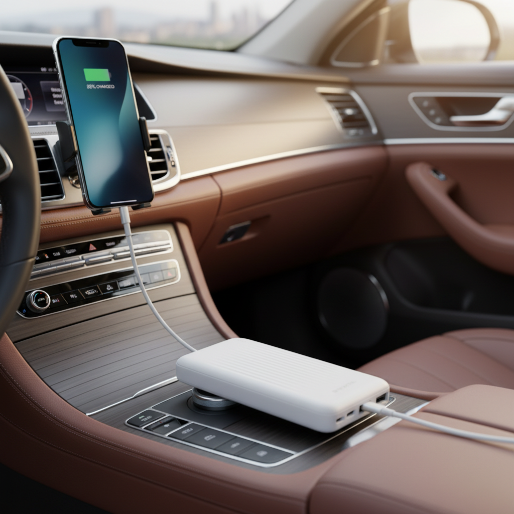 10,000mAh Power Bank – White