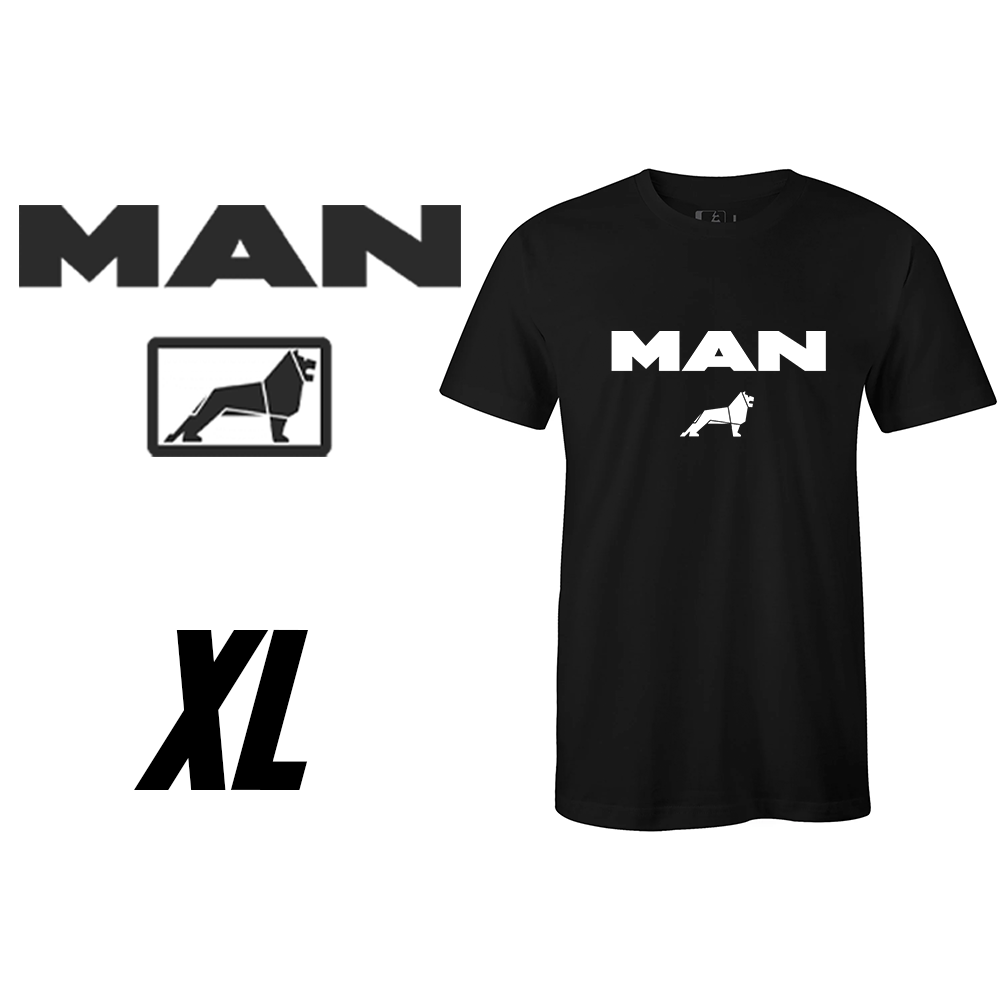 Ανδρικό T-shirt MAN από 100% βαμβάκι – Μαύρο