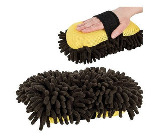 2-in-1 Car Wash Chenille Sponge & Brush