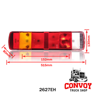 7-Chamber Rounded Rear Lamp for Volvo Trucks