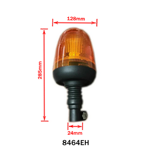 Yellow LED Flashing Warning Light – 80 LEDs, Flexible Pole Mount