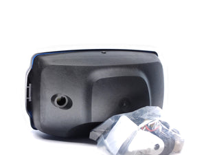 Rectangular High Beam Headlight with Blue Lens and Position Light