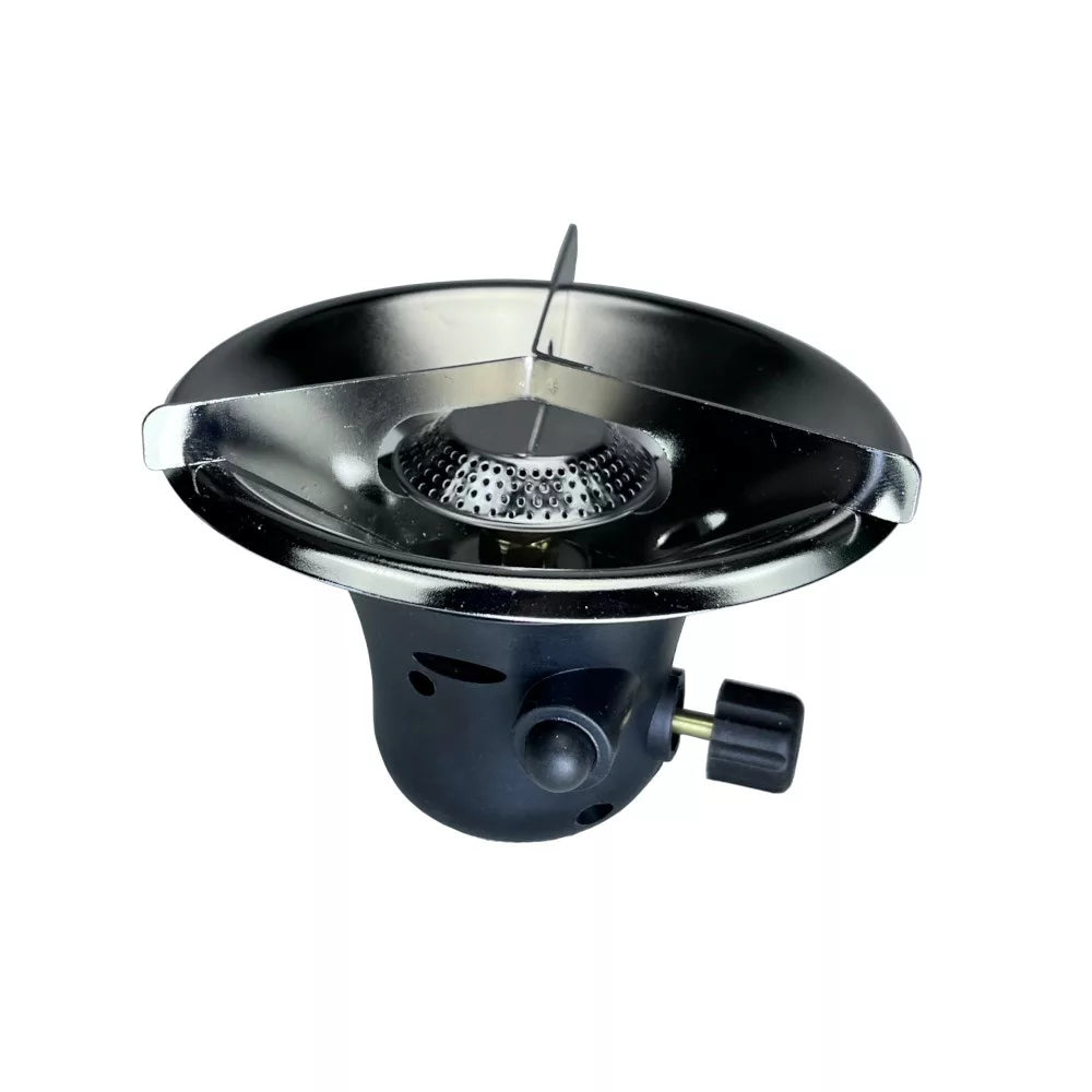 Camping Gas Stove Head with Piezo Ignition for 7/16 Valve (500g) Gas Canister