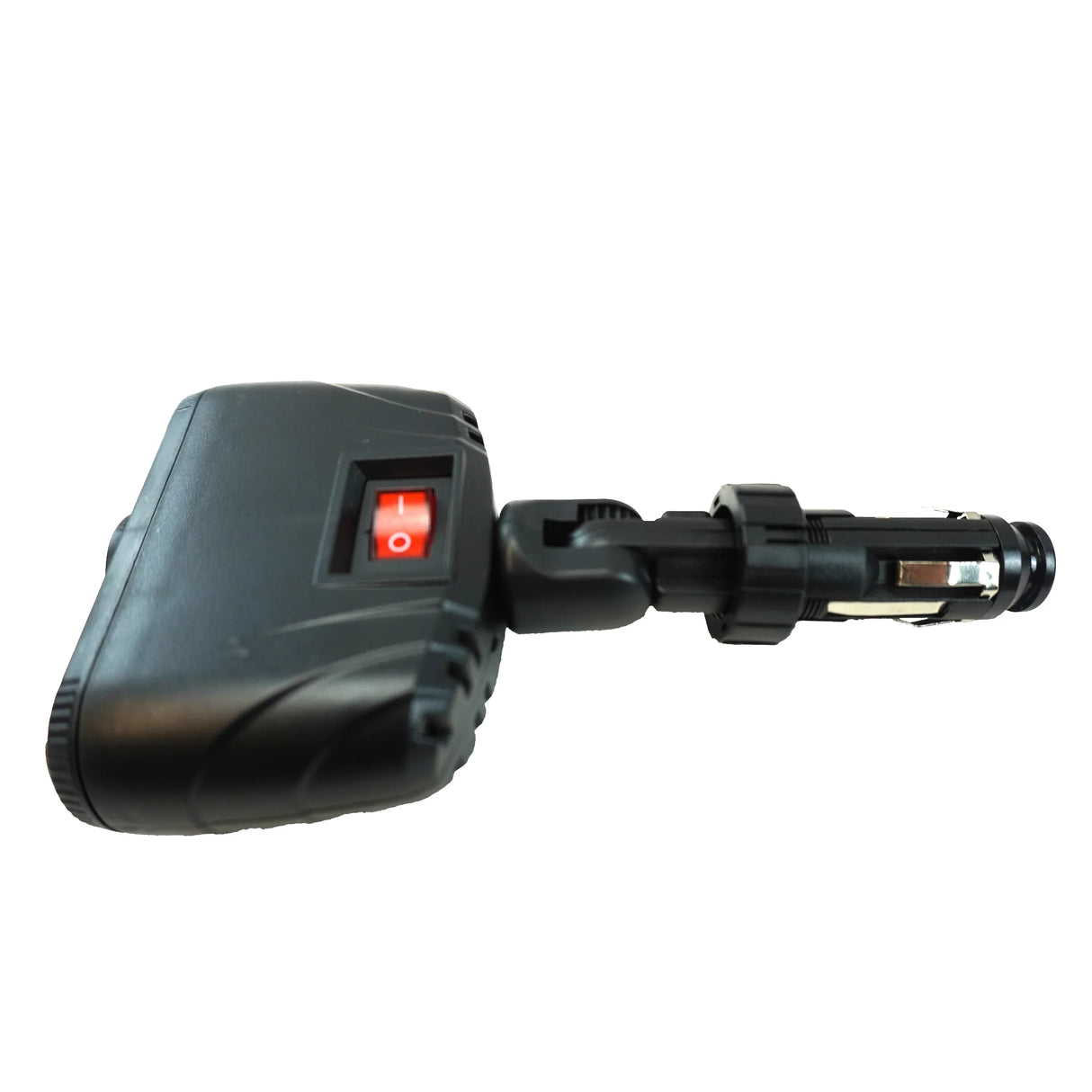 Dual Car Cigarette Lighter Adapter with 2 USB Ports and Switch