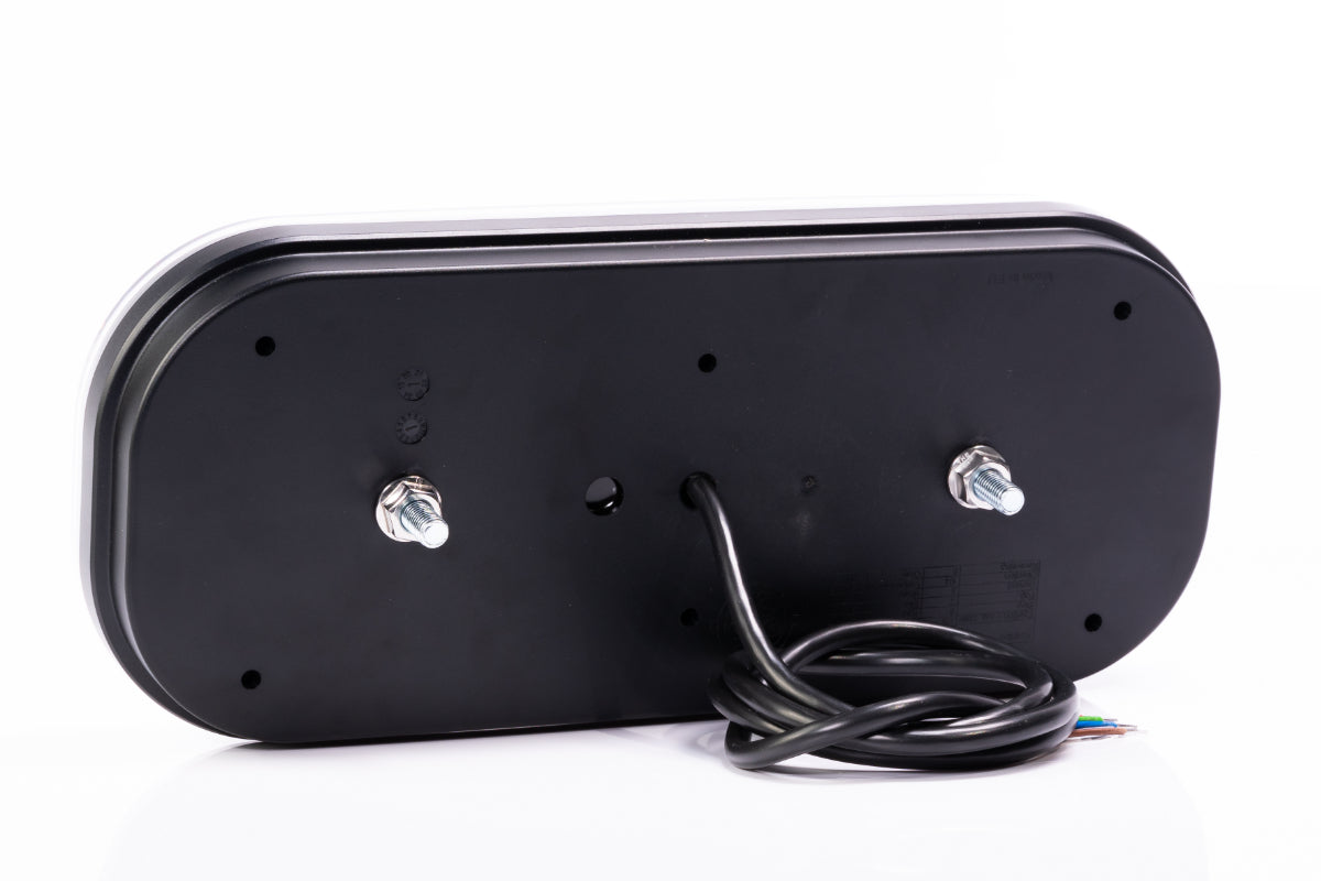 LED Rear Lamp 6-Function with Dynamic Indicator & Triangle Reflector 12-36V