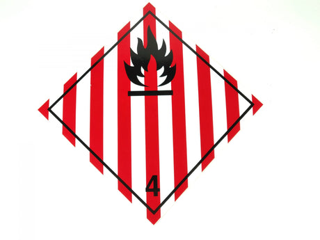 ADR Numbered Hazard Label Sticker