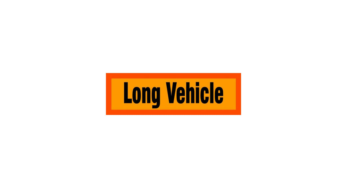 Long Vehicle Sticker – Mildly Reflective, 9.6 x 41.5 cm