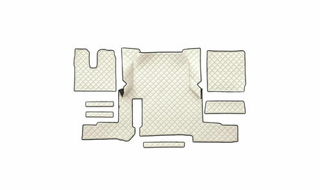 Quilted Faux Leather Floor Mat for MAN TGX Automatic (2018-2020) – Single Drawer