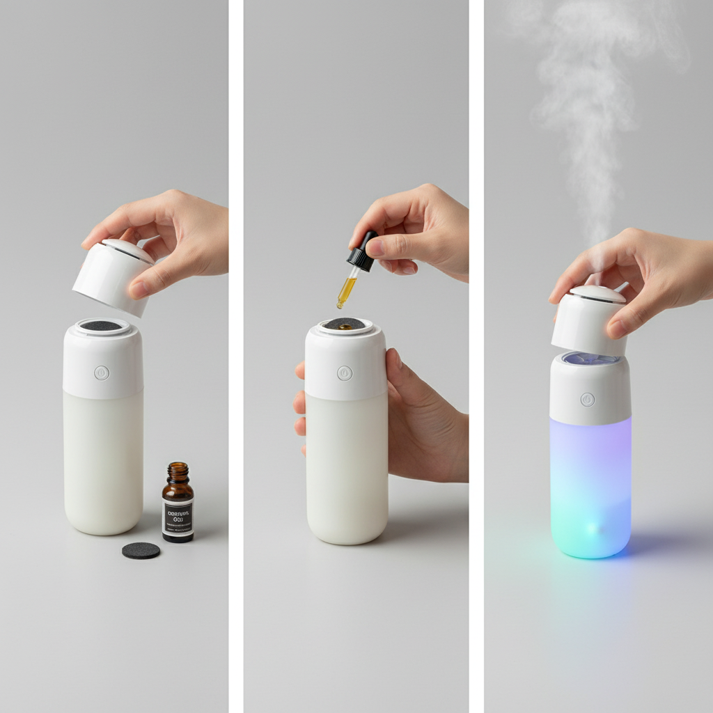 Humidifier & Air Purifier with Multicolor LED Light