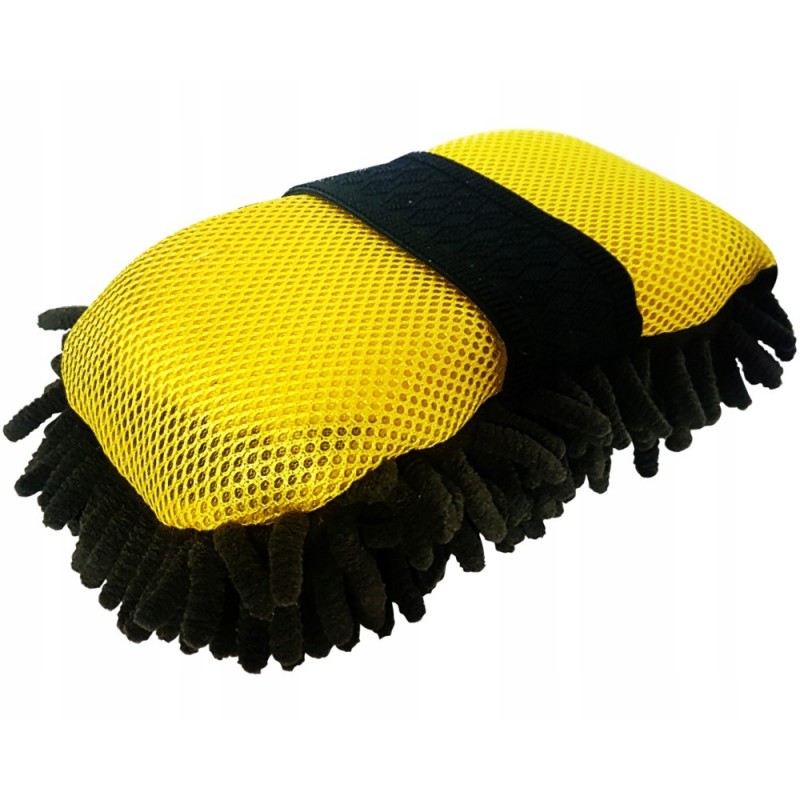 2-in-1 Car Wash Chenille Sponge & Brush