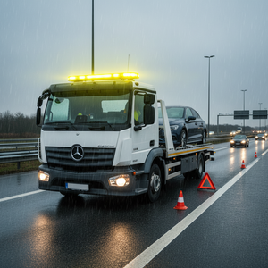 Barra luminosa lampeggiante gialla magnetica per auto - 60 LED, 90W