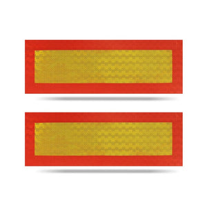 Reflective Sign with Frame, E-Marked, Pair