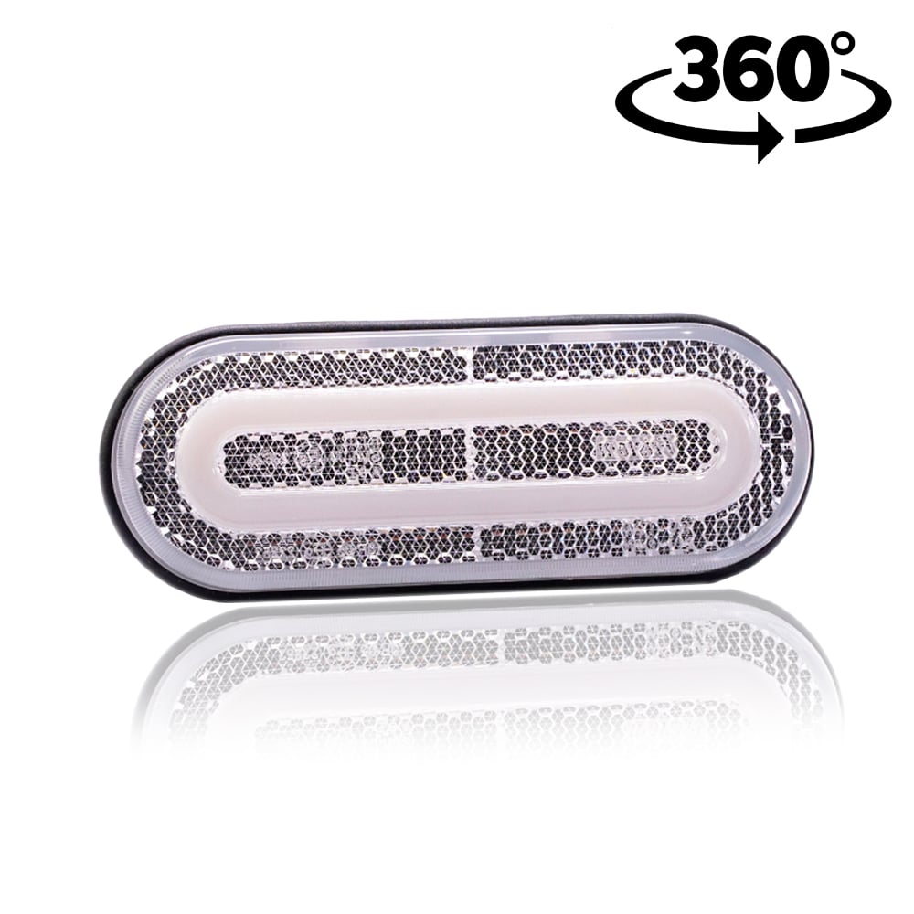 LED Position Lamp Rounded Transparent 12-36V