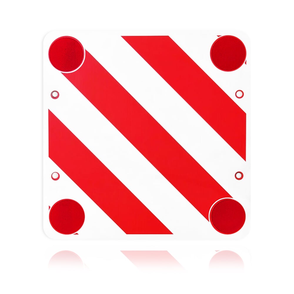 Oversized Load Warning Board – Reflective, Plastic, 50x50cm